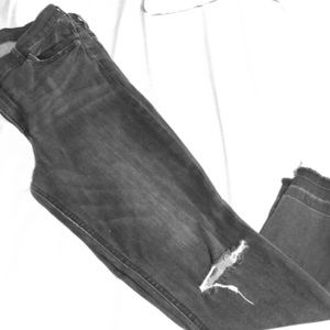 Express high rise ankle jeans